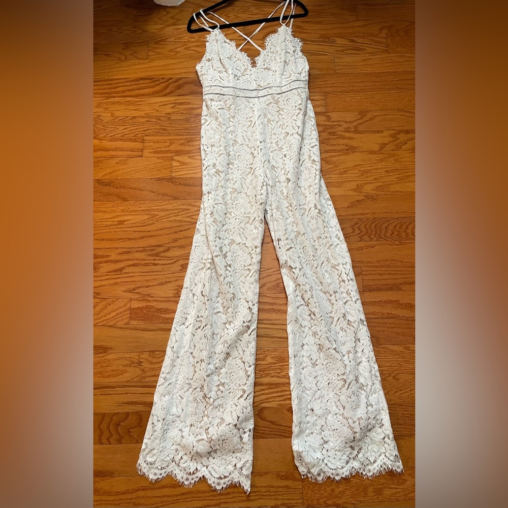 White Lace Jumpsuit